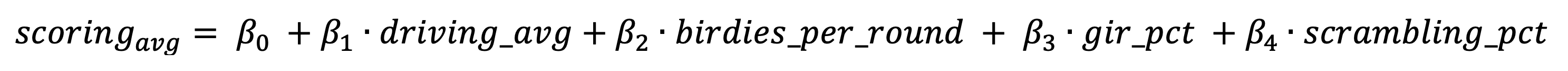 Regression Formula